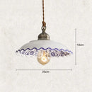 GobekUsa Chinese Style Porcelain Hanging Lamp for Clothing Store & Bedroom