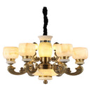 GobekUsa Jade Chandelier: Stylish Chinese Zen Living Room Lamp for Duplex Building by Guangdong Zhongshan