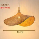 GobekUsa Bamboo Weave Pendant Lamp 30cm - Chinese Style Decor Lighting Fixtures