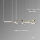 GobekUsa Gold Stainless Steel Circles Pendant Lights for Dining Room Home Decor