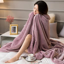 GobekUsa Cozy Lambswool Flannel Blanket for Sofa, Office, and Bed