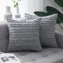 GobekUsa Boho Chic Tassel Striped Pillow Covers for Home Decor