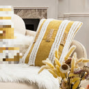 GobekUsa Geometric Embroidery Circle Stripe Cushion Cover | Home Sofa Decor Pillowcase