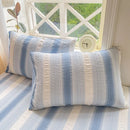 GobekUsa Cotton Jacquard Fitted Sheet Set with 2 Pillowcases, Dustproof & Anti-Slip