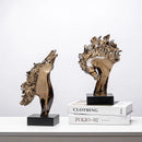 GobekUsa Horse Head Statue Resin Figurine Home Decor Sculpture