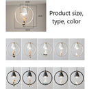 GobekUsa Iron Ring Pendant Lights Nordic Modern Child Bedroom Hanging Lamps Led Bird Light E27