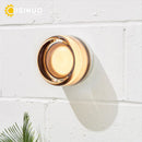 GobekUsa Glass Round Wall Sconce Light for Indoor Outdoor Living Bathroom Porch Decoration