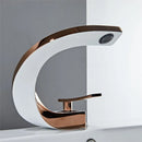 GobekUsa Brass Bathroom Basin Faucet in Elegant Rose Gold Finish