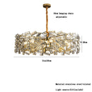 GobekUsa Crystal Chandelier: Modern Bedroom Lighting Fixture for Home Decoration