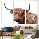 Self Portrait of Highland Cow Canvas, Cattle Wall Decor Wall by MyGreatCanvas | Canvas Wall Art Prints | Photo Prints & Wall Decor
