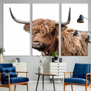 Self Portrait of Highland Cow Canvas, Cattle Wall Decor Wall by MyGreatCanvas | Canvas Wall Art Prints | Photo Prints & Wall Decor
