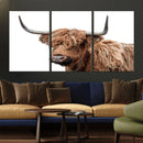 Self Portrait of Highland Cow Canvas, Cattle Wall Decor Wall by MyGreatCanvas | Canvas Wall Art Prints | Photo Prints & Wall Decor