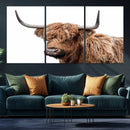 Self Portrait of Highland Cow Canvas, Cattle Wall Decor Wall by MyGreatCanvas | Canvas Wall Art Prints | Photo Prints & Wall Decor
