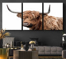 Self Portrait of Highland Cow Canvas, Cattle Wall Decor Wall by MyGreatCanvas | Canvas Wall Art Prints | Photo Prints & Wall Decor