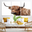 Self Portrait of Highland Cow Canvas, Cattle Wall Decor Wall by MyGreatCanvas | Canvas Wall Art Prints | Photo Prints & Wall Decor