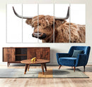 Self Portrait of Highland Cow Canvas, Cattle Wall Decor Wall by MyGreatCanvas | Canvas Wall Art Prints | Photo Prints & Wall Decor