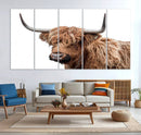 Self Portrait of Highland Cow Canvas, Cattle Wall Decor Wall by MyGreatCanvas | Canvas Wall Art Prints | Photo Prints & Wall Decor