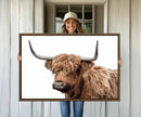 Self Portrait of Highland Cow Canvas, Cattle Wall Decor Wall by MyGreatCanvas | Canvas Wall Art Prints | Photo Prints & Wall Decor