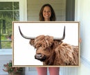Self Portrait of Highland Cow Canvas, Cattle Wall Decor Wall by MyGreatCanvas | Canvas Wall Art Prints | Photo Prints & Wall Decor