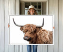 Self Portrait of Highland Cow Canvas, Cattle Wall Decor Wall by MyGreatCanvas | Canvas Wall Art Prints | Photo Prints & Wall Decor
