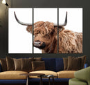 Self Portrait of Highland Cow Canvas, Cattle Wall Decor Wall by MyGreatCanvas | Canvas Wall Art Prints | Photo Prints & Wall Decor