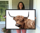 Self Portrait of Highland Cow Canvas, Cattle Wall Decor Wall by MyGreatCanvas | Canvas Wall Art Prints | Photo Prints & Wall Decor