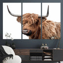 Self Portrait of Highland Cow Canvas, Cattle Wall Decor Wall by MyGreatCanvas | Canvas Wall Art Prints | Photo Prints & Wall Decor