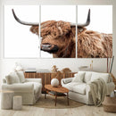Self Portrait of Highland Cow Canvas, Cattle Wall Decor Wall by MyGreatCanvas | Canvas Wall Art Prints | Photo Prints & Wall Decor