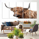 Self Portrait of Highland Cow Canvas, Cattle Wall Decor Wall by MyGreatCanvas | Canvas Wall Art Prints | Photo Prints & Wall Decor