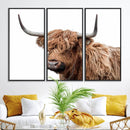 Self Portrait of Highland Cow Canvas, Cattle Wall Decor Wall by MyGreatCanvas | Canvas Wall Art Prints | Photo Prints & Wall Decor