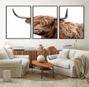 Self Portrait of Highland Cow Canvas, Cattle Wall Decor Wall by MyGreatCanvas | Canvas Wall Art Prints | Photo Prints & Wall Decor