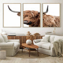 Self Portrait of Highland Cow Canvas, Cattle Wall Decor Wall by MyGreatCanvas | Canvas Wall Art Prints | Photo Prints & Wall Decor