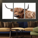 Self Portrait of Highland Cow Canvas, Cattle Wall Decor Wall by MyGreatCanvas | Canvas Wall Art Prints | Photo Prints & Wall Decor
