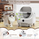 Self-Cleaning Cat Litter Box with APP Control & Open Top by DirectDeals