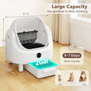 Self-Cleaning Cat Litter Box with APP Control & Open Top by LJGDeals