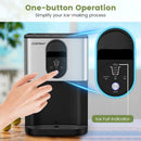 Self Dispensing Nugget Ice Maker Countertop with Soft Chewable Pellet Ice Cubes-Silver by LJGDeals