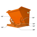 Greatbear Self Dumping Hopper - 1 Cubic Yard by Chery Industrial