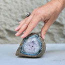 Semi precious stones, natural purple crystal