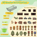Sensory Sand & Water Table with Pump and 33 Accessories by LJGDeals