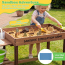 Sensory Sand & Water Table with Pump and 33 Accessories by LJGDeals