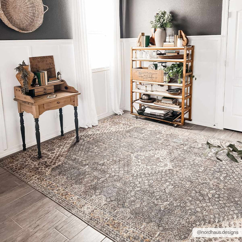 Seok Non-Slip Washable Rug