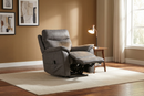 Serenity Slate Grey Ultra Infinite Position Lift Chair with Power Headrest, Heat, Massage & Wireless Charging by Ornate Furniture
