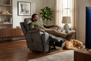 Serenity Slate Grey Ultra Infinite Position Lift Chair with Power Headrest, Heat, Massage & Wireless Charging by Ornate Furniture