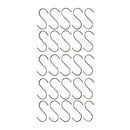 Stainless Steel S Hooks 4.72×2.36in – 25 Pieces