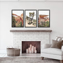 US Desert Wall Art. Arches National Park, Cliff, Joshua Tree by Wall Art Set