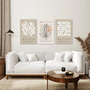 Set of 3 Henri Matisse Prints: Artistic Neutral Wall Art by Wall Art Set