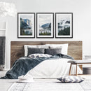 Yosemite Valley Misty Mountain Forest. Set of 3 Prints by Wall Art Set