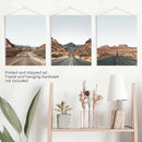 USA Travel Wall Art Set. Roads of Utah, Nevada, Colorado by Wall Art Set
