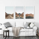 USA Travel Wall Art Set. Roads of Utah, Nevada, Colorado by Wall Art Set