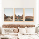 USA Travel Wall Art Set. Roads of Utah, Nevada, Colorado by Wall Art Set